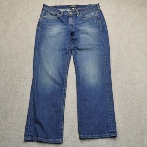 Lucky Brand Jeans Womens Size 10 Low Rise Ankle Crop Blue Denim‎ Pants